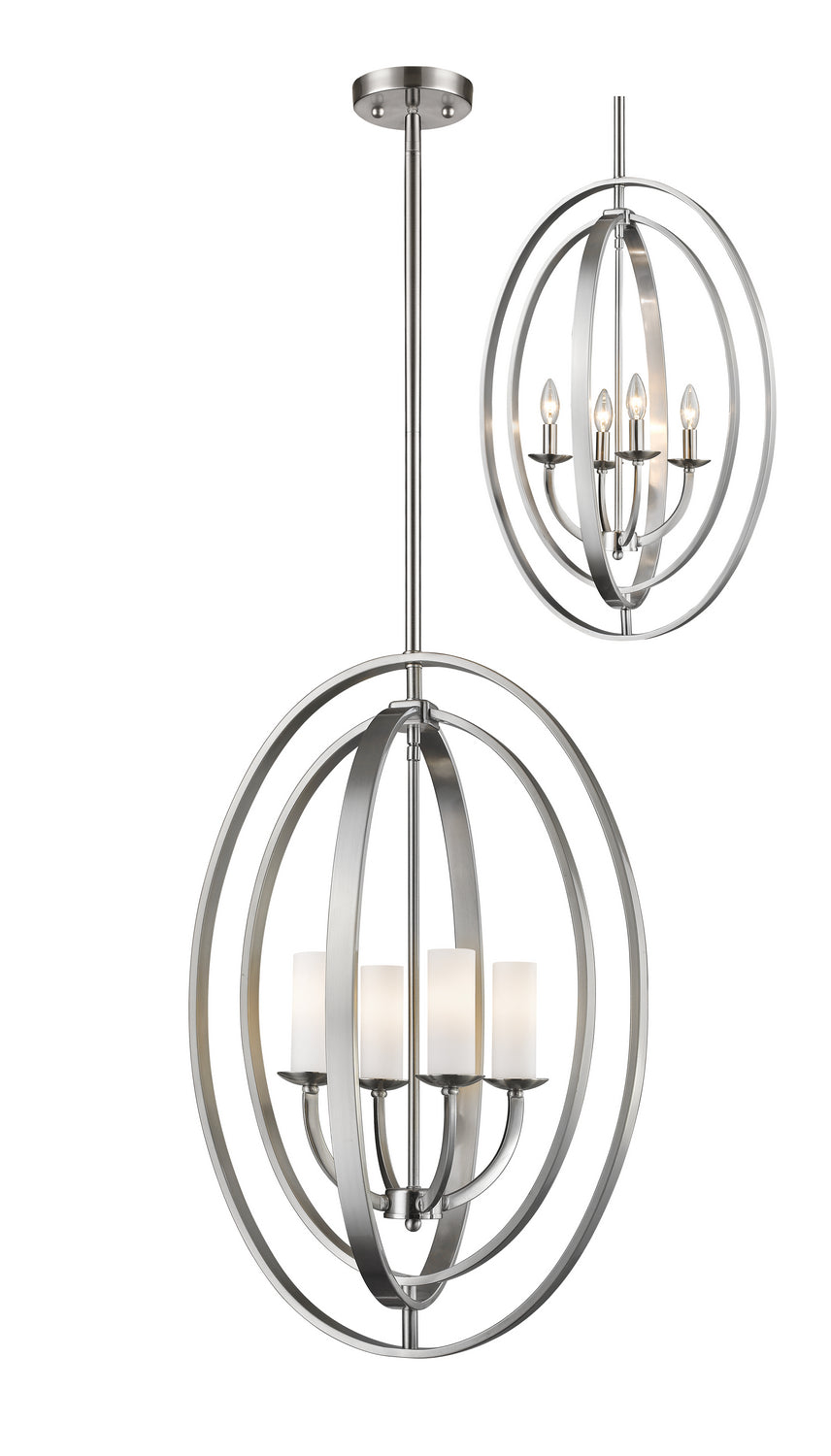 Z-Lite Canada - 6004-4L-BN - Four Light Chandelier - Ashling - Brushed Nickel
