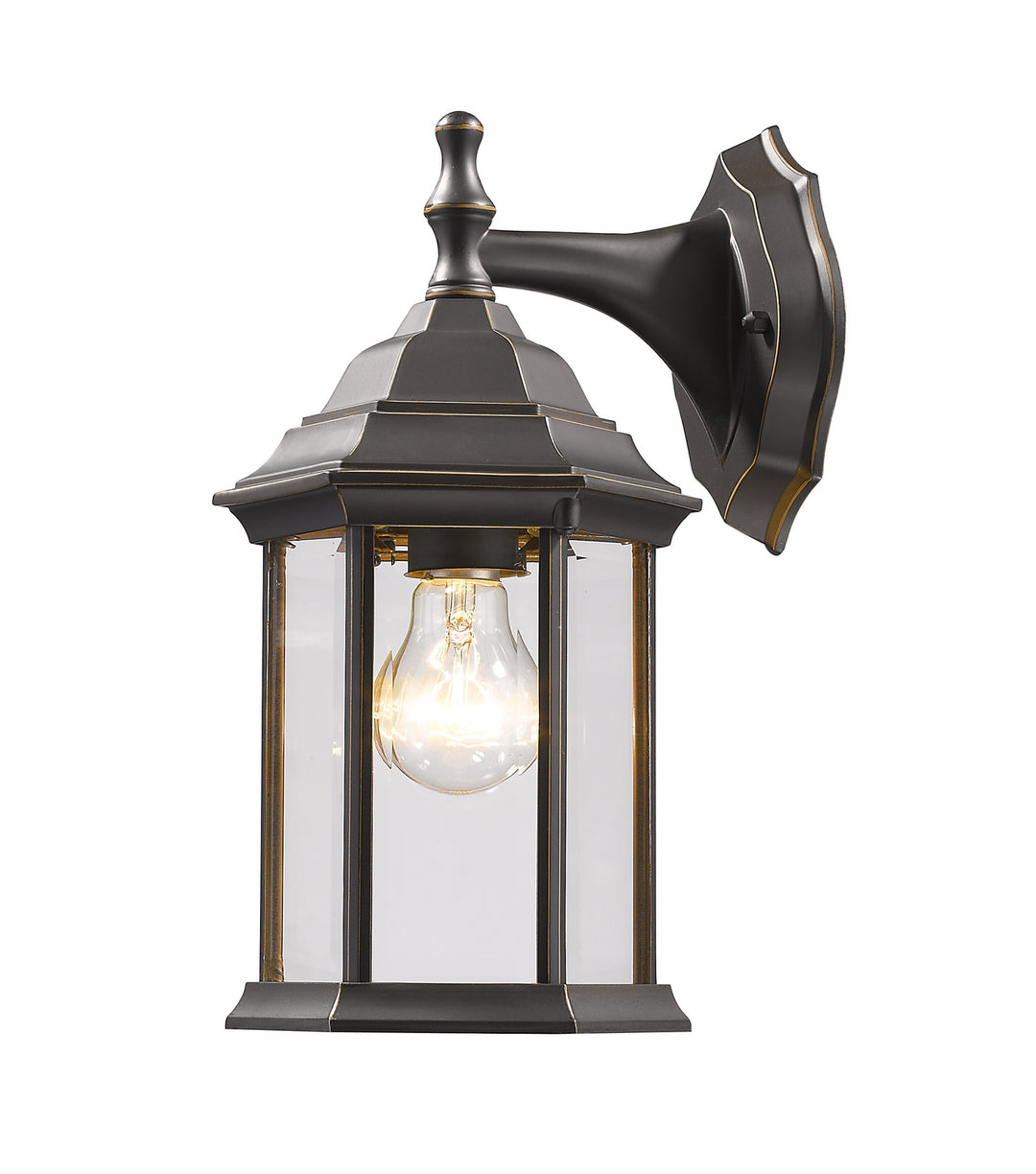 Waterdown One Light Outdoor Wall Light in Oil Rubbed Bronze - available from The Lighting Shoppe, trusted by Canadian homeowners