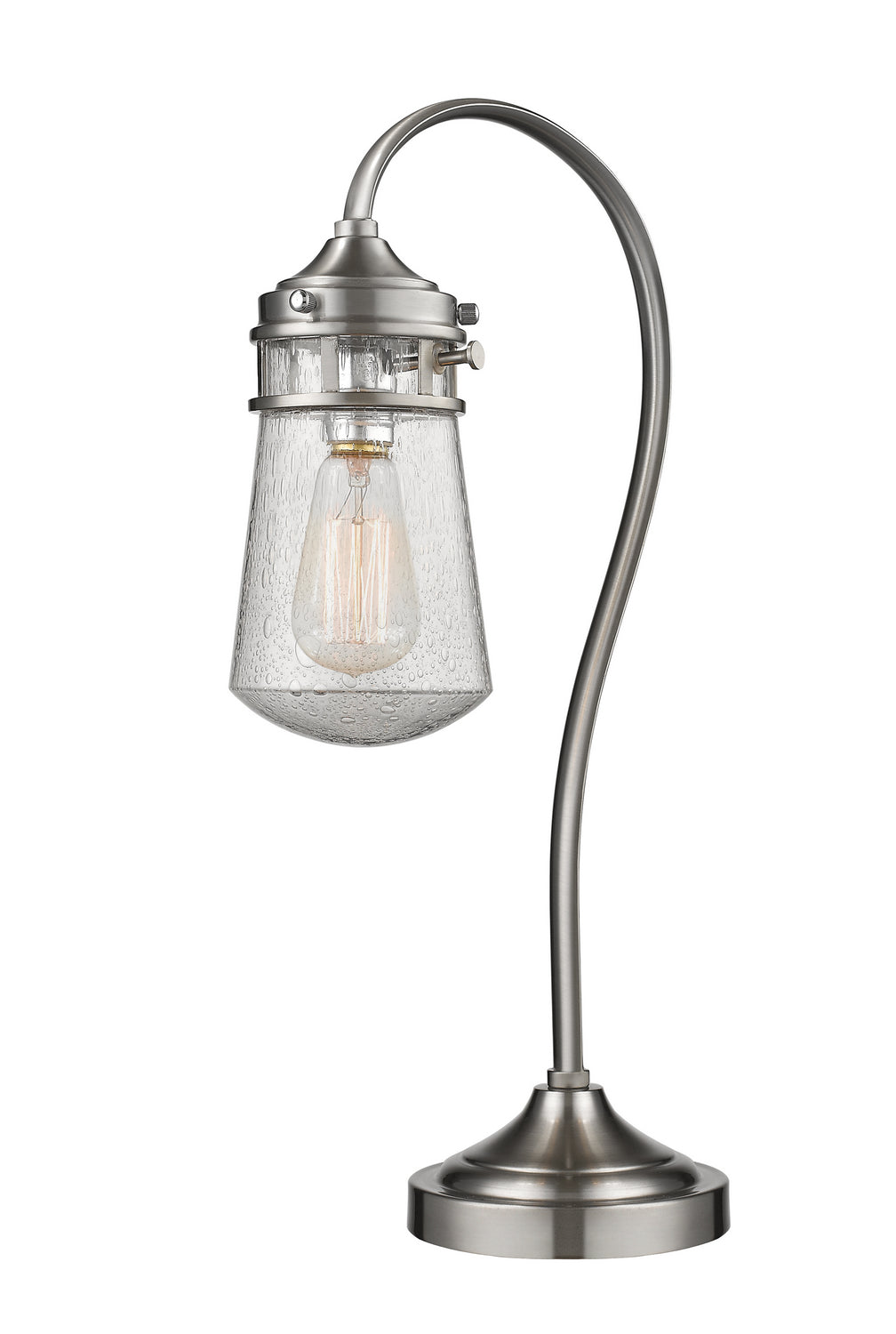 Celeste One Light Table Lamp in Brushed Nickel - available from The Lighting Shoppe, trusted by Canadian homeowners