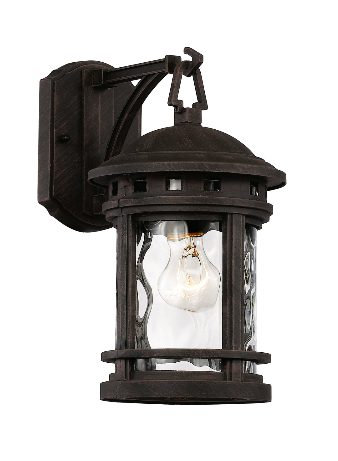 Boardwalk One Light Wall Lantern in Rust - available from The Lighting Shoppe, trusted by Canadian homeowners