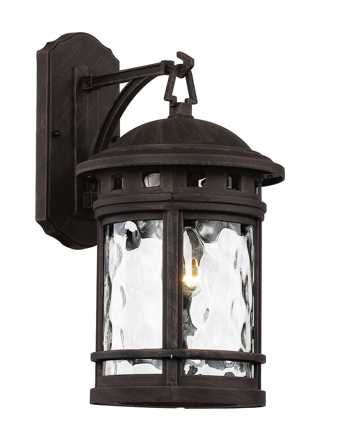Boardwalk One Light Wall Lantern in Rust - available from The Lighting Shoppe, trusted by Canadian homeowners
