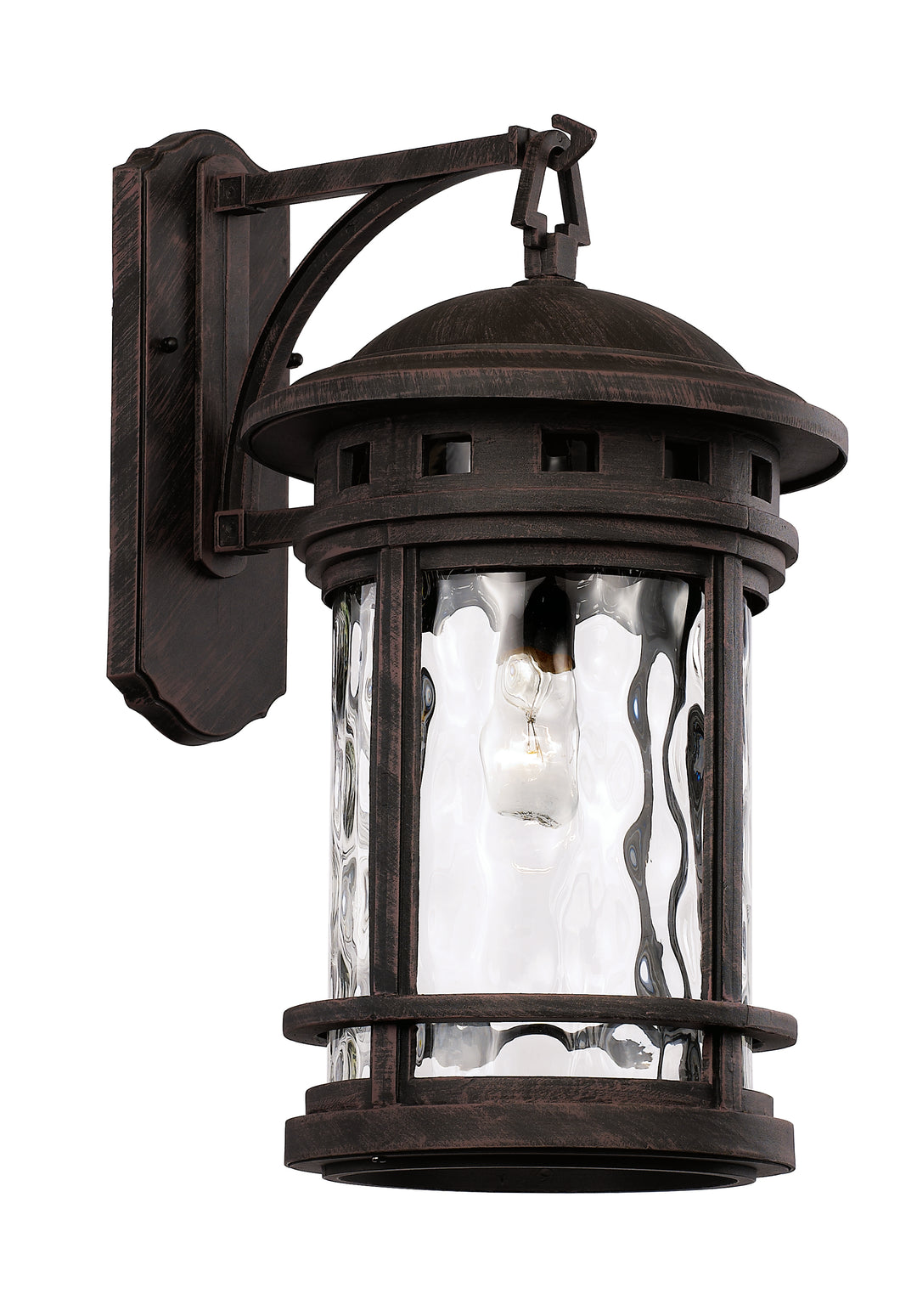 Boardwalk One Light Wall Lantern in Rust - available from The Lighting Shoppe, trusted by Canadian homeowners