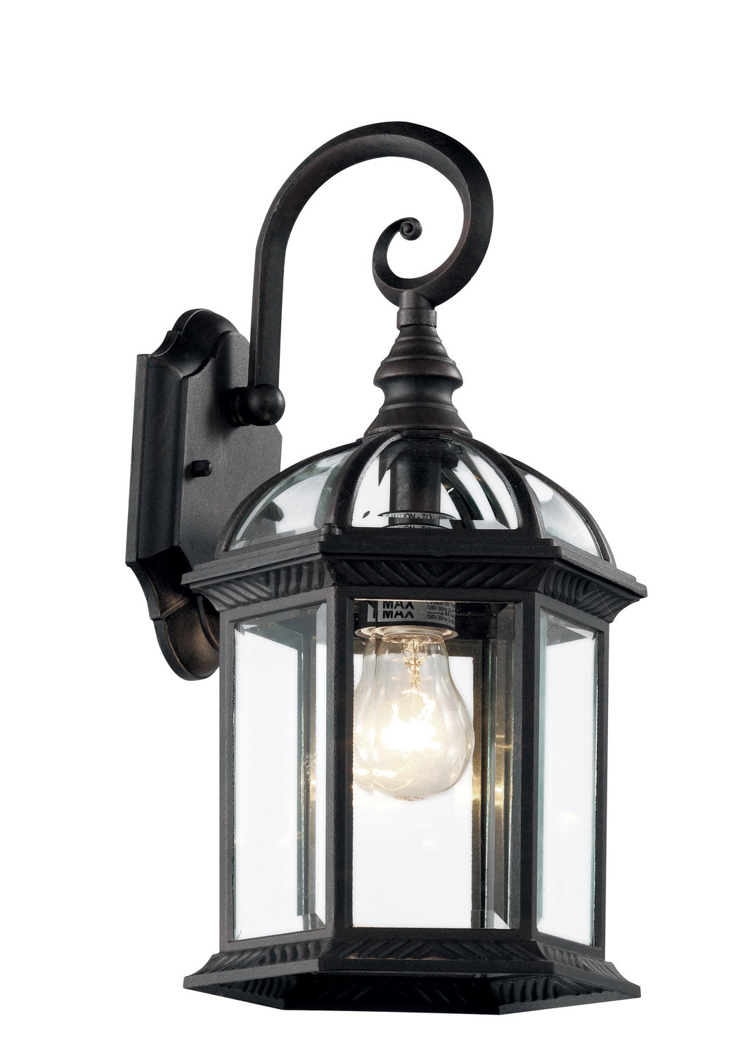 Wentworth One Light Wall Lantern in Black - available from The Lighting Shoppe, trusted by Canadian homeowners