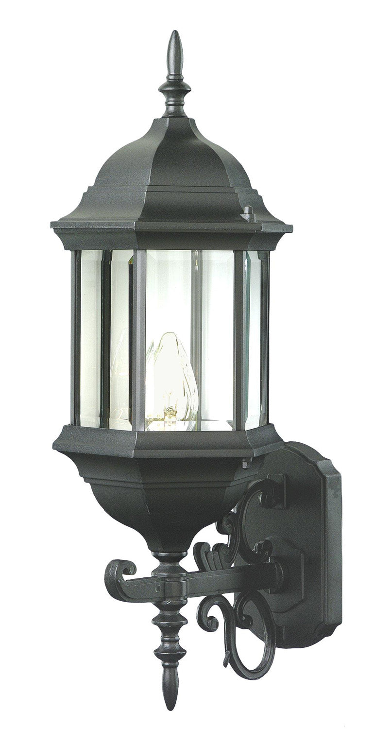 Josephine One Light Wall Lantern in Black - available from The Lighting Shoppe, trusted by Canadian homeowners