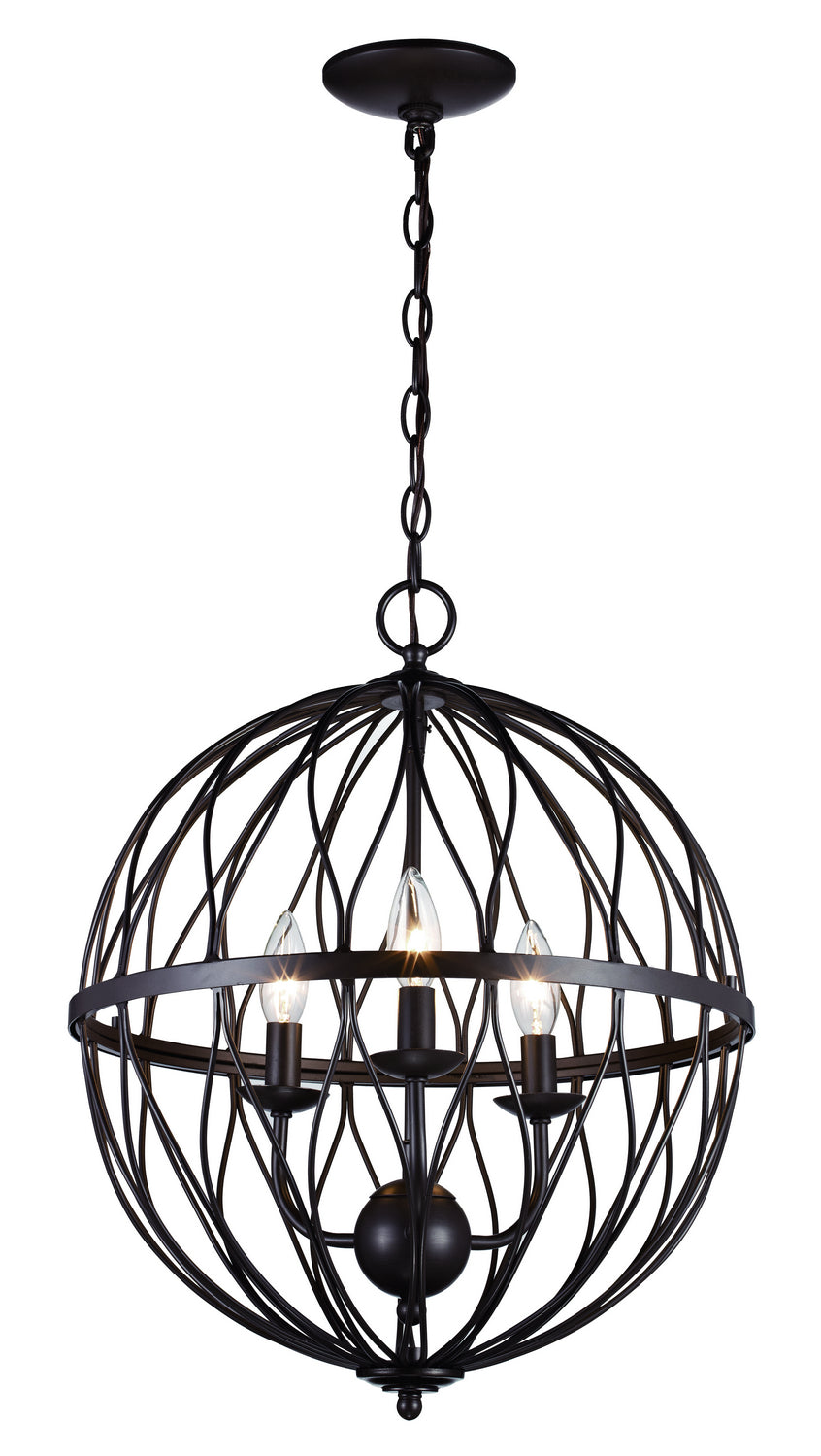 Sequoia Three Light Pendant in Rubbed Oil Bronze - available from The Lighting Shoppe, trusted by Canadian homeowners