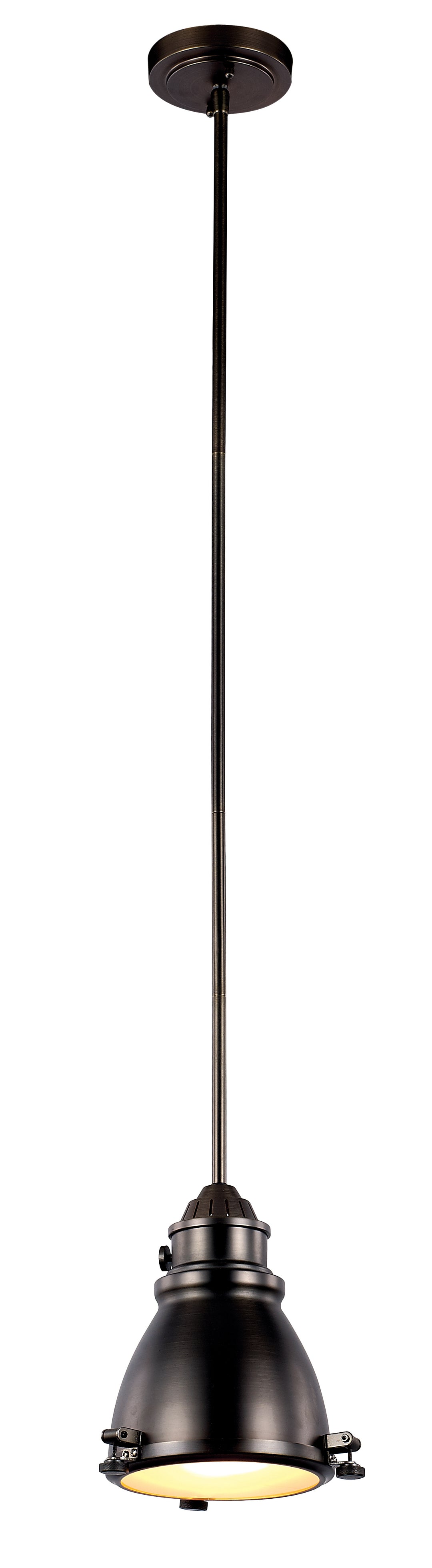 Performance One Light Pendant in Weathered Bronze - available from The Lighting Shoppe, trusted by Canadian homeowners