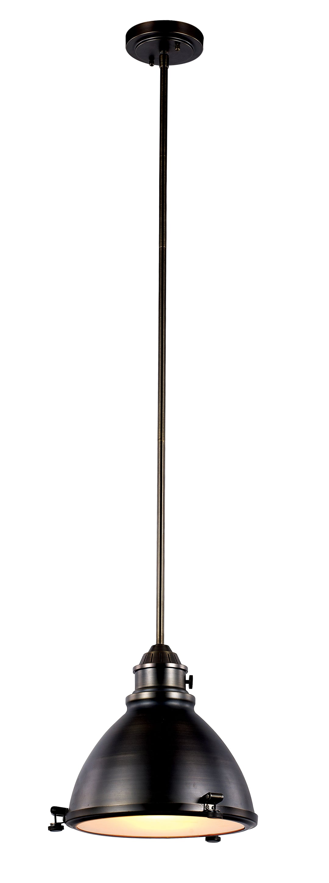 Performance One Light Pendant in Weathered Bronze - available from The Lighting Shoppe, trusted by Canadian homeowners