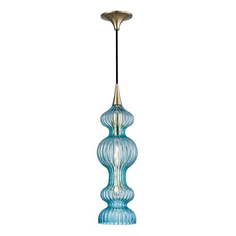 Pomfret One Light Pendant in Aged Brass - available from The Lighting Shoppe, trusted by Canadian homeowners