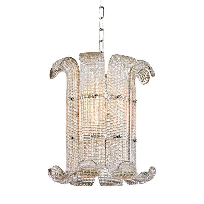 Brasher Four Light Pendant in Polished Nickel - available from The Lighting Shoppe, trusted by Canadian homeowners
