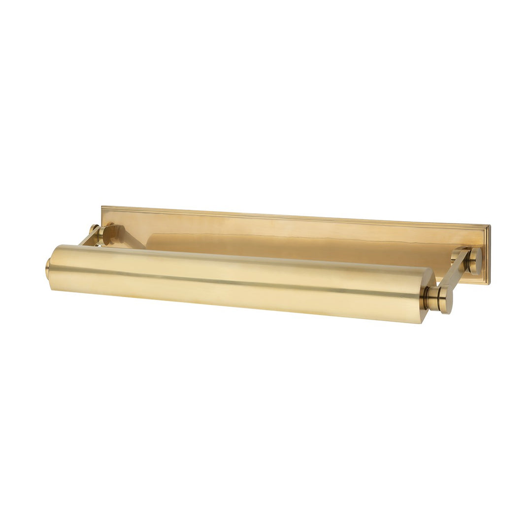 Merrick Three Light Picture Light in Aged Brass - available from The Lighting Shoppe, trusted by Canadian homeowners