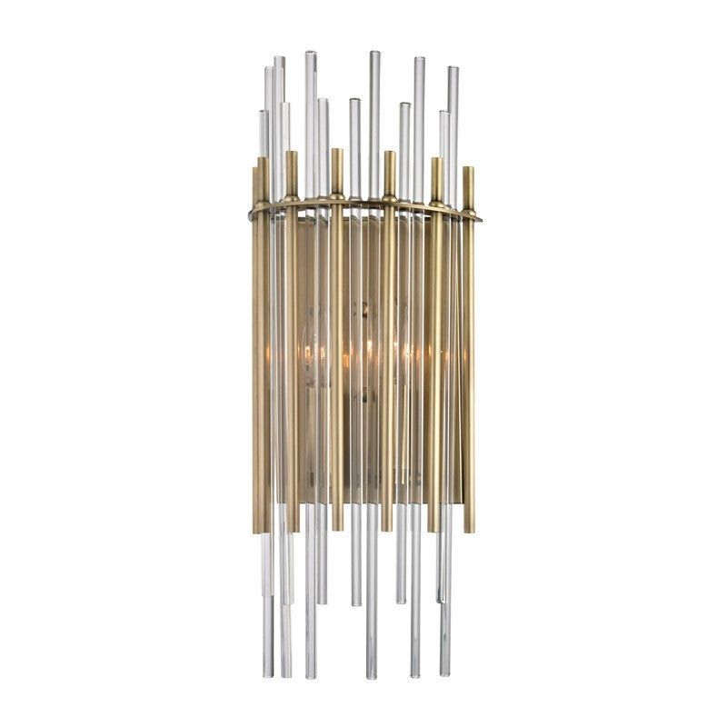 Hudson Valley Canada - 6300-AGB - Two Light Wall Sconce - Wallis - Aged Brass