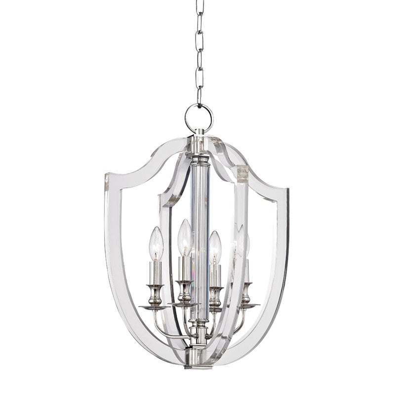 Arietta Four Light Pendant in Polished Nickel - available from The Lighting Shoppe, trusted by Canadian homeowners