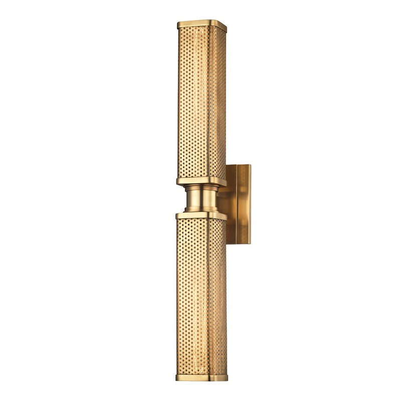 Hudson Valley Canada - 7032-AGB - Two Light Wall Sconce - Gibbs - Aged Brass