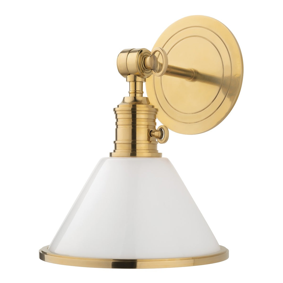 Hudson Valley Canada - 8331-AGB - One Light Wall Sconce - Garden City - Aged Brass
