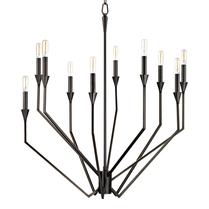 Archie Ten Light Chandelier in Old Bronze - available from The Lighting Shoppe, trusted by Canadian homeowners