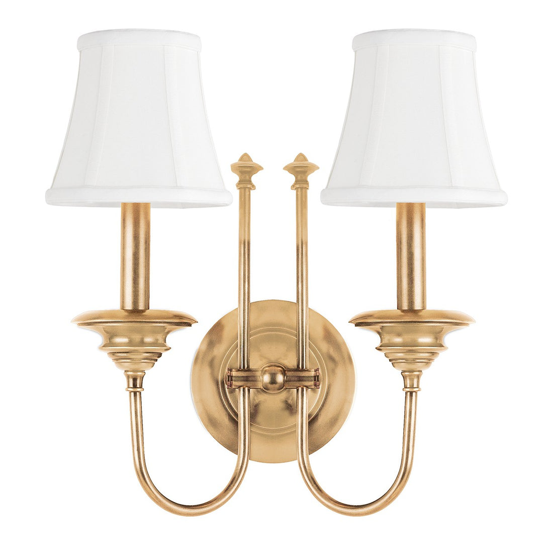 Hudson Valley Canada - 8712-AGB - Two Light Wall Sconce - Yorktown - Aged Brass