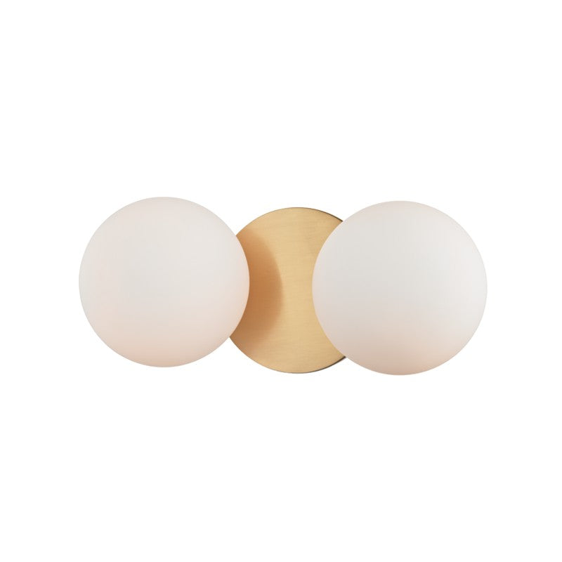 Baird LED Bath Bracket in Aged Brass - available from The Lighting Shoppe, trusted by Canadian homeowners