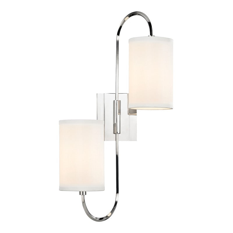 Hudson Valley Canada - 9100-PN - Two Light Wall Sconce - Junius - Polished Nickel