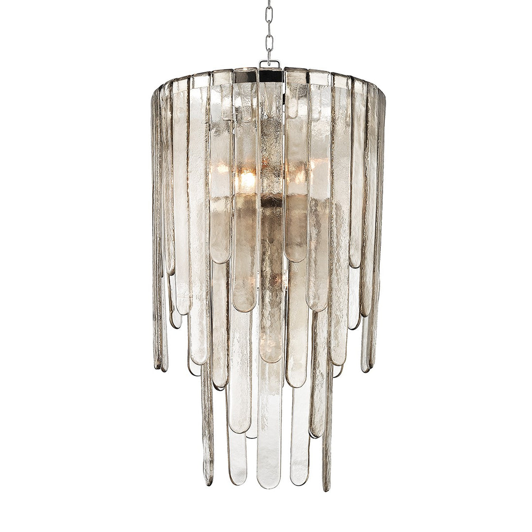 Fenwater Nine Light Chandelier in Polished Nickel - available from The Lighting Shoppe, trusted by Canadian homeowners