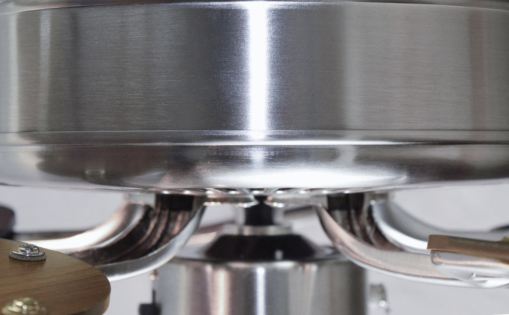 Maxim - 89905SNWP - 52" Ceiling Fan - Basic-Max - Satin Nickel / Walnut / Pecan