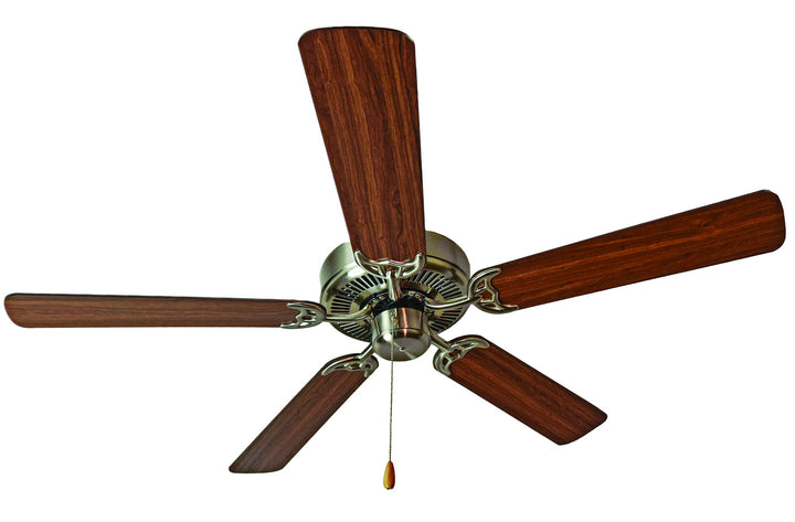 Maxim - 89905SNWP - 52" Ceiling Fan - Basic-Max - Satin Nickel / Walnut / Pecan