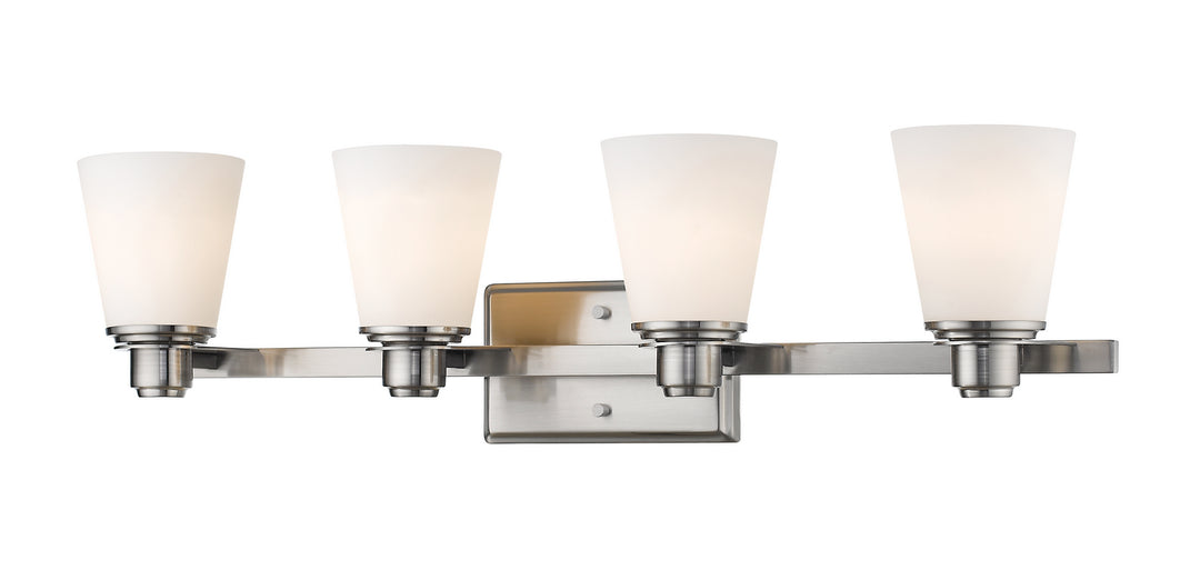 Z-Lite Canada - 7001-4V-BN - Four Light Vanity - Kayla - Brushed Nickel