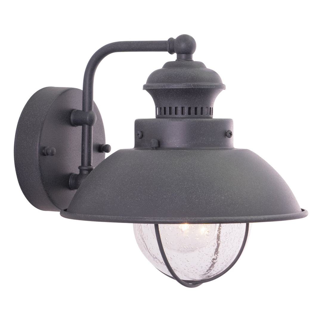 Harwich One Light Outdoor Wall Mount in Textured Gray