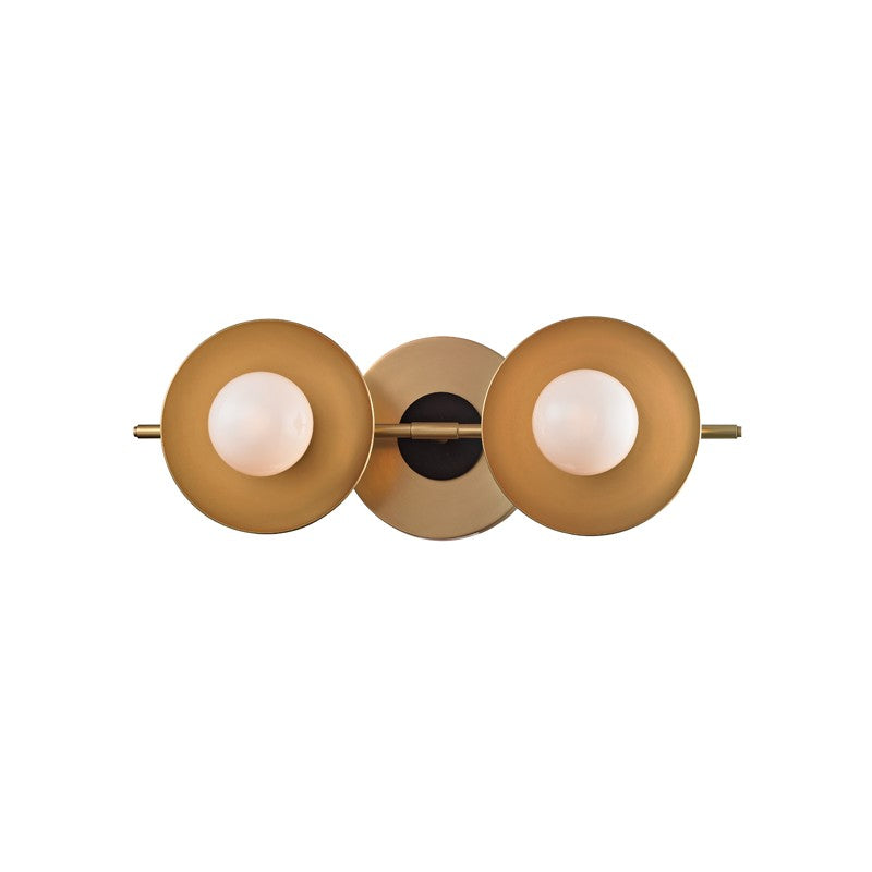 Julien LED Bath Bracket in Aged Brass - available from The Lighting Shoppe, trusted by Canadian homeowners