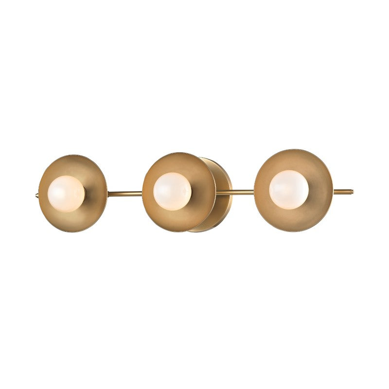 Julien LED Bath Bracket in Aged Brass - available from The Lighting Shoppe, trusted by Canadian homeowners