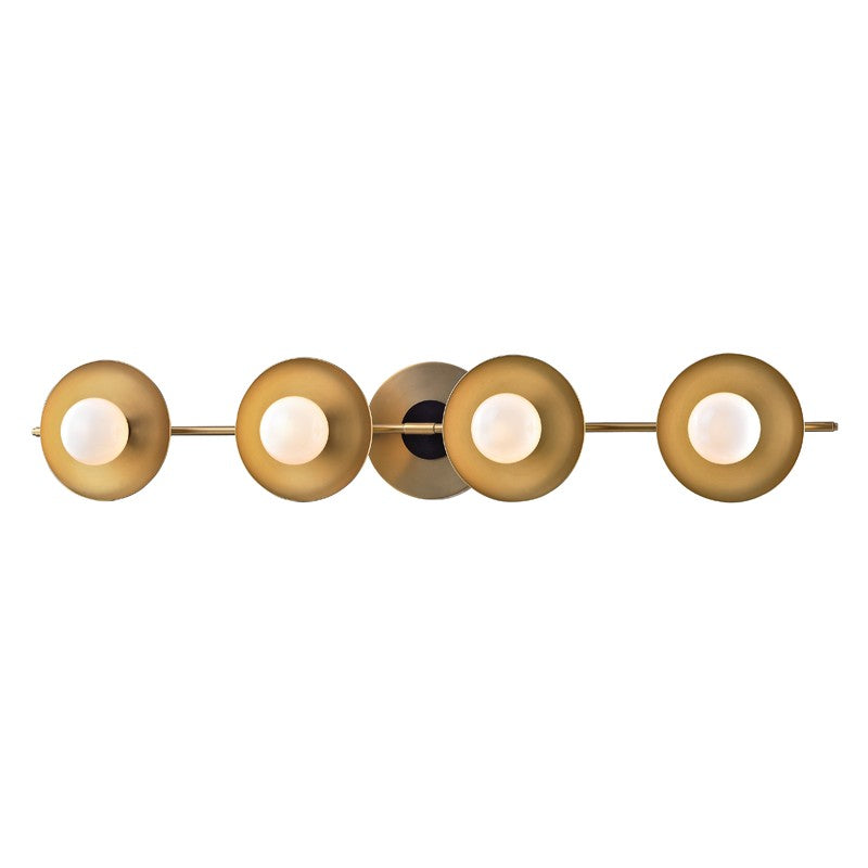 Julien LED Bath Bracket in Aged Brass - available from The Lighting Shoppe, trusted by Canadian homeowners