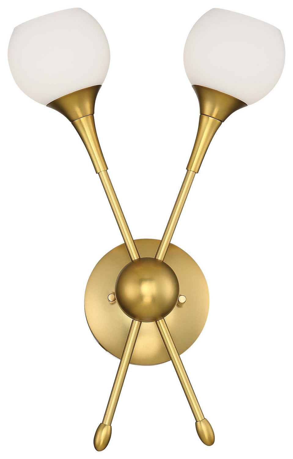Pontil Two Light Wall Sconce in Honey Gold - available from The Lighting Shoppe, trusted by Canadian homeowners