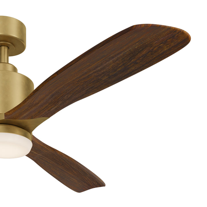 Kichler Canada - 300027NBR - 52"Ceiling Fan - Ridley II - Natural Brass
