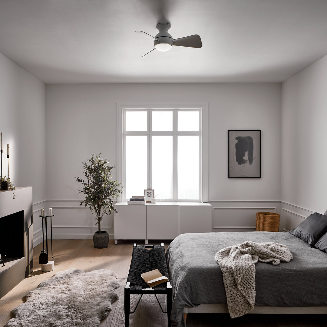 Kichler Canada - 330150MWH - 34"Ceiling Fan - Sola - Matte White
