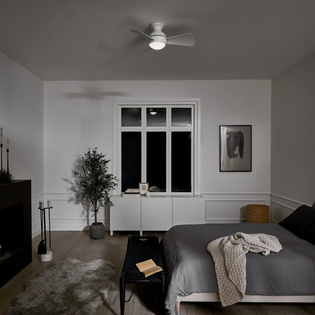 Kichler Canada - 330150MWH - 34"Ceiling Fan - Sola - Matte White