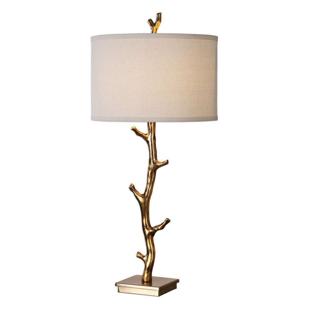 Javor One Light Table Lamp in Antiqued Gold - available from The Lighting Shoppe, trusted by Canadian homeowners