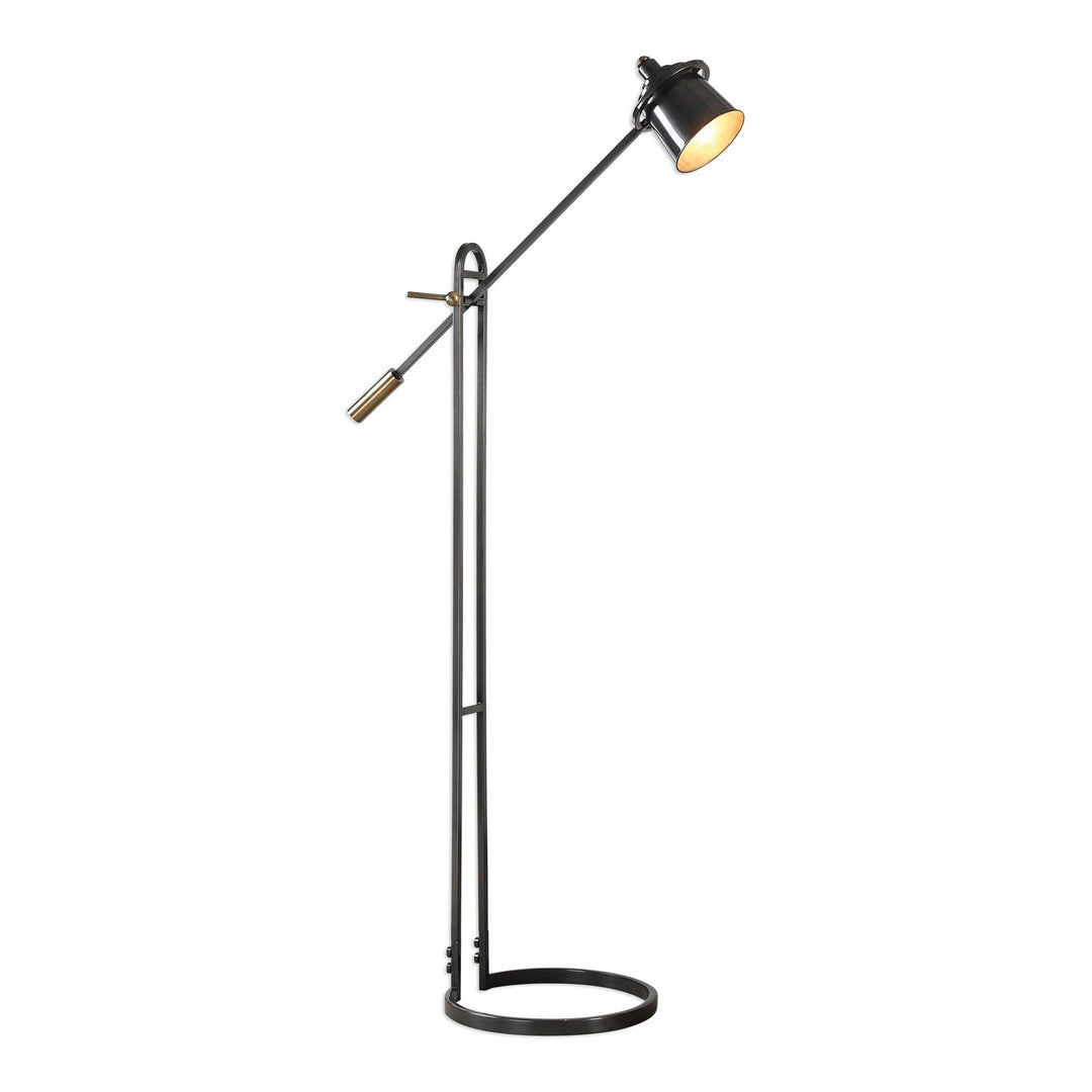 Chisum One Light Floor Lamp in Dark Oil Rubbed Bronze - available from The Lighting Shoppe, trusted by Canadian homeowners