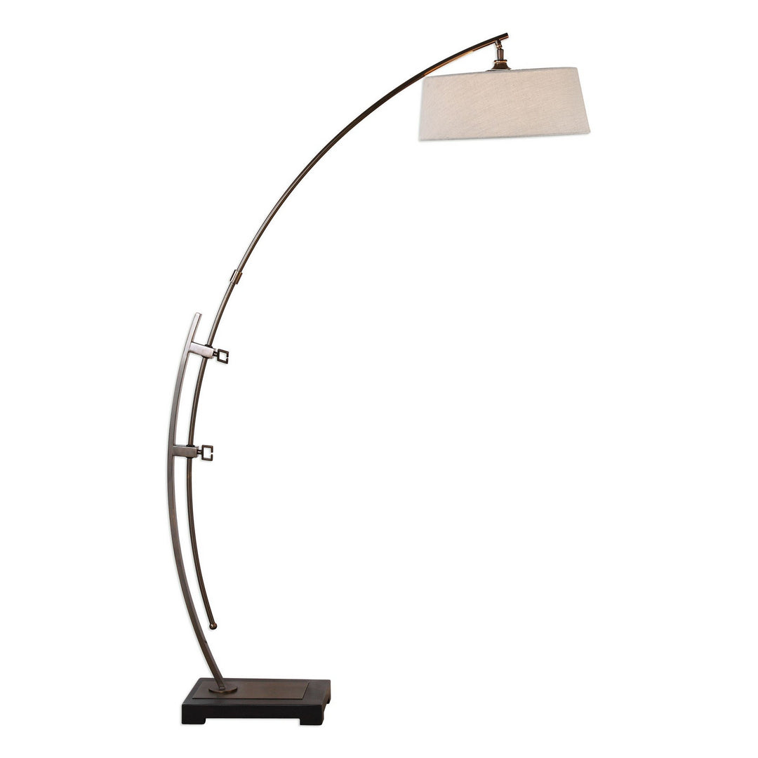 Calogero One Light Floor Lamp in Dark Bronze - available from The Lighting Shoppe, trusted by Canadian homeowners