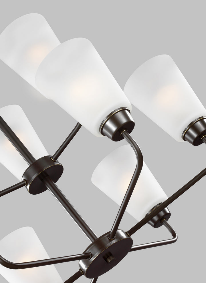 Generation Lighting Canada - 3115209-710 - Nine Light Chandelier - Kerrville - Bronze