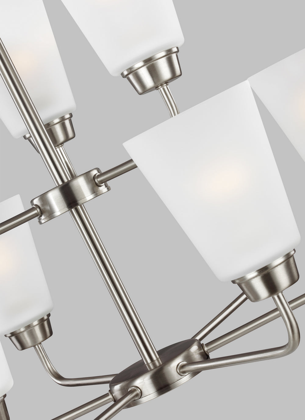 Generation Lighting Canada - 3115209-962 - Nine Light Chandelier - Kerrville - Brushed Nickel