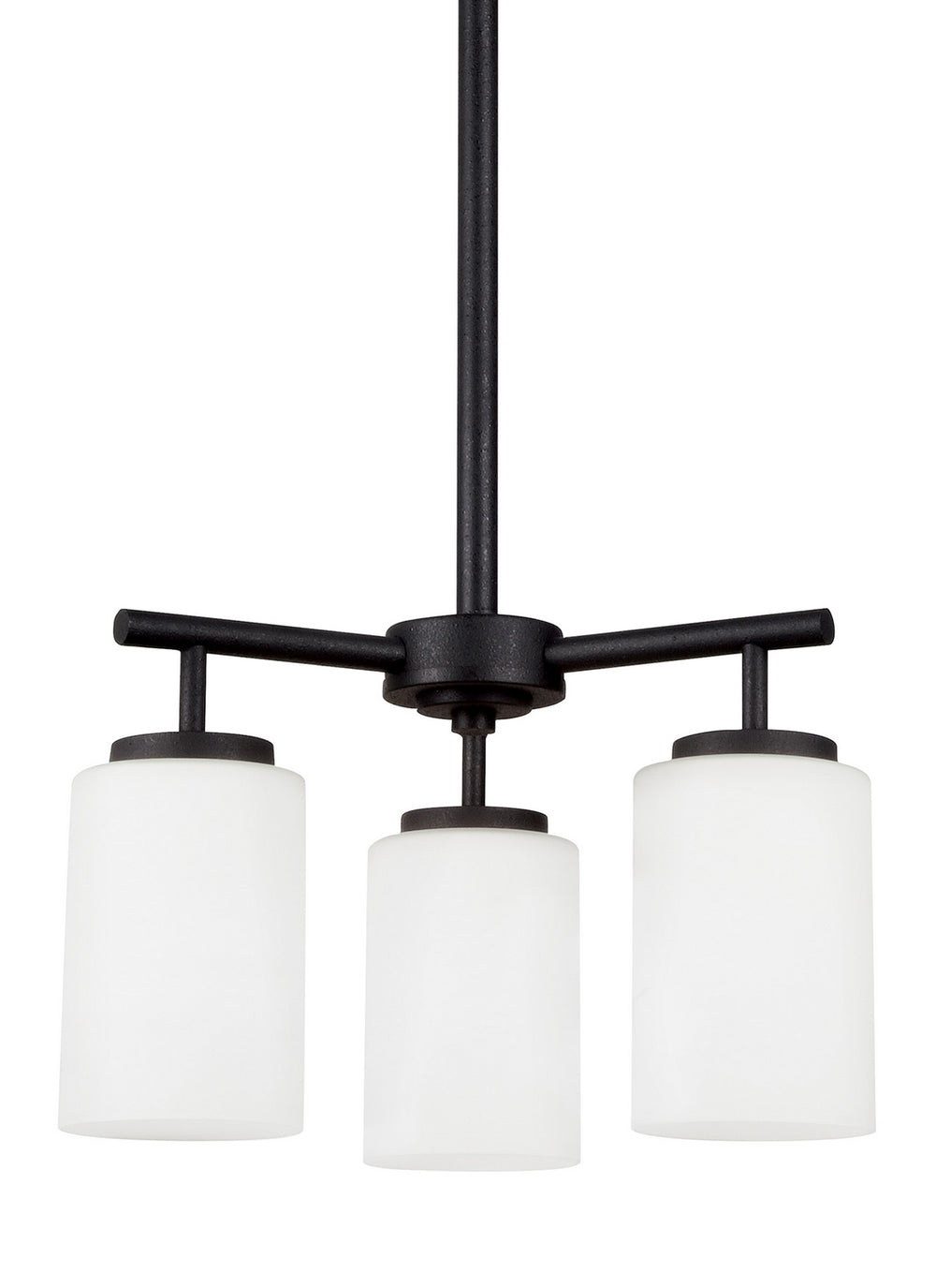 Generation Lighting Canada - 31160EN3-112 - Three Light Chandelier - Oslo - Midnight Black