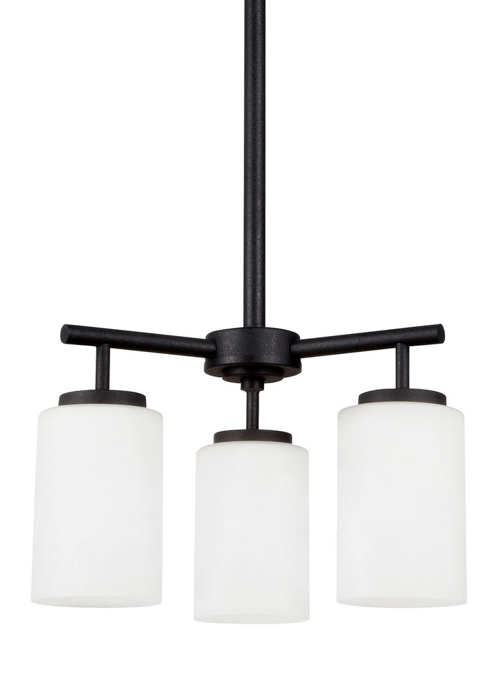 Generation Lighting Canada - 31160EN3-112 - Three Light Chandelier - Oslo - Midnight Black