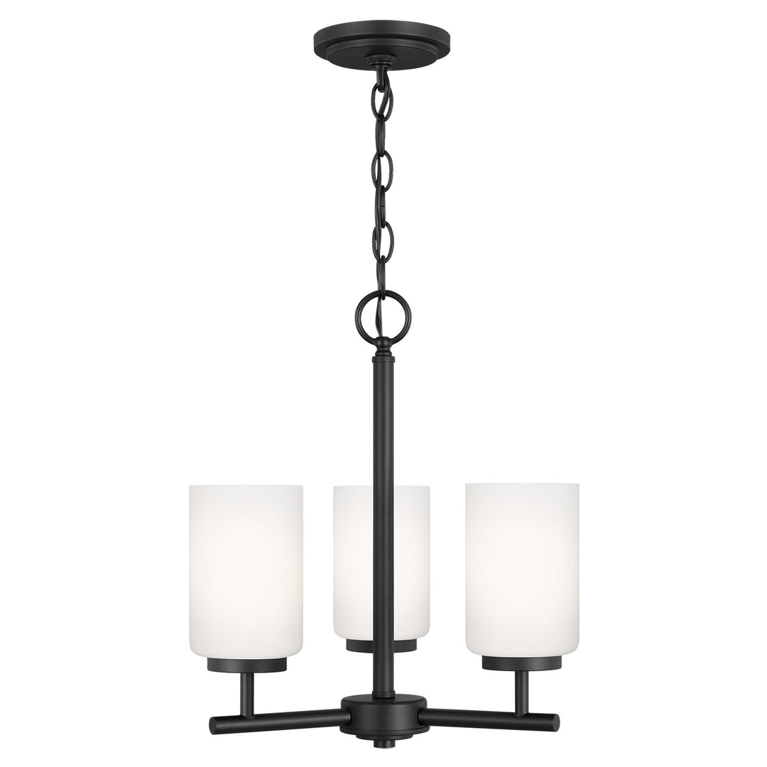 Generation Lighting Canada - 31160EN3-112 - Three Light Chandelier - Oslo - Midnight Black