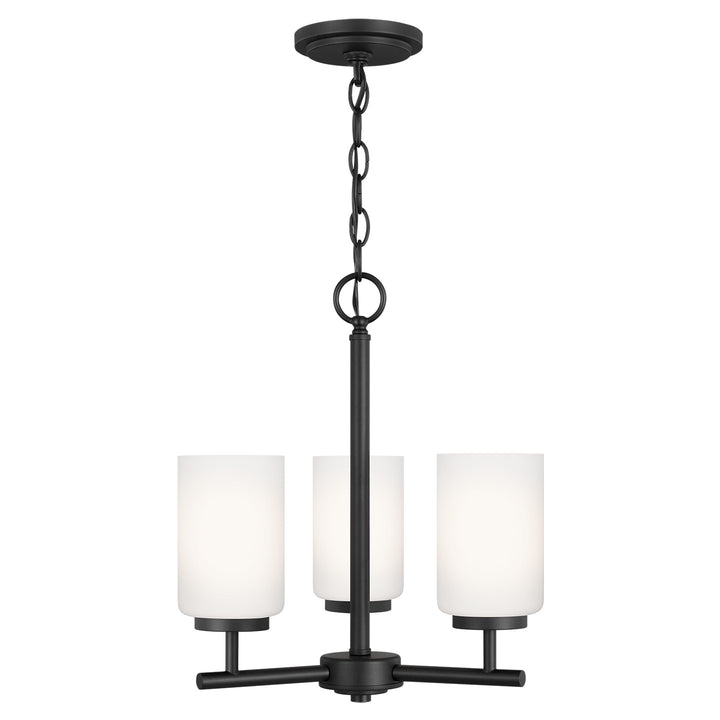 Generation Lighting Canada - 31160EN3-112 - Three Light Chandelier - Oslo - Midnight Black