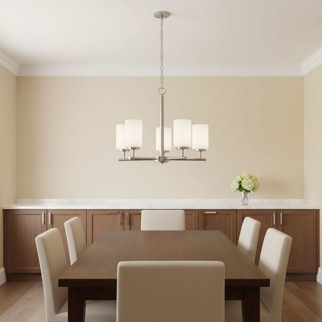 Generation Lighting Canada - 31161-962 - Five Light Chandelier - Oslo - Brushed Nickel