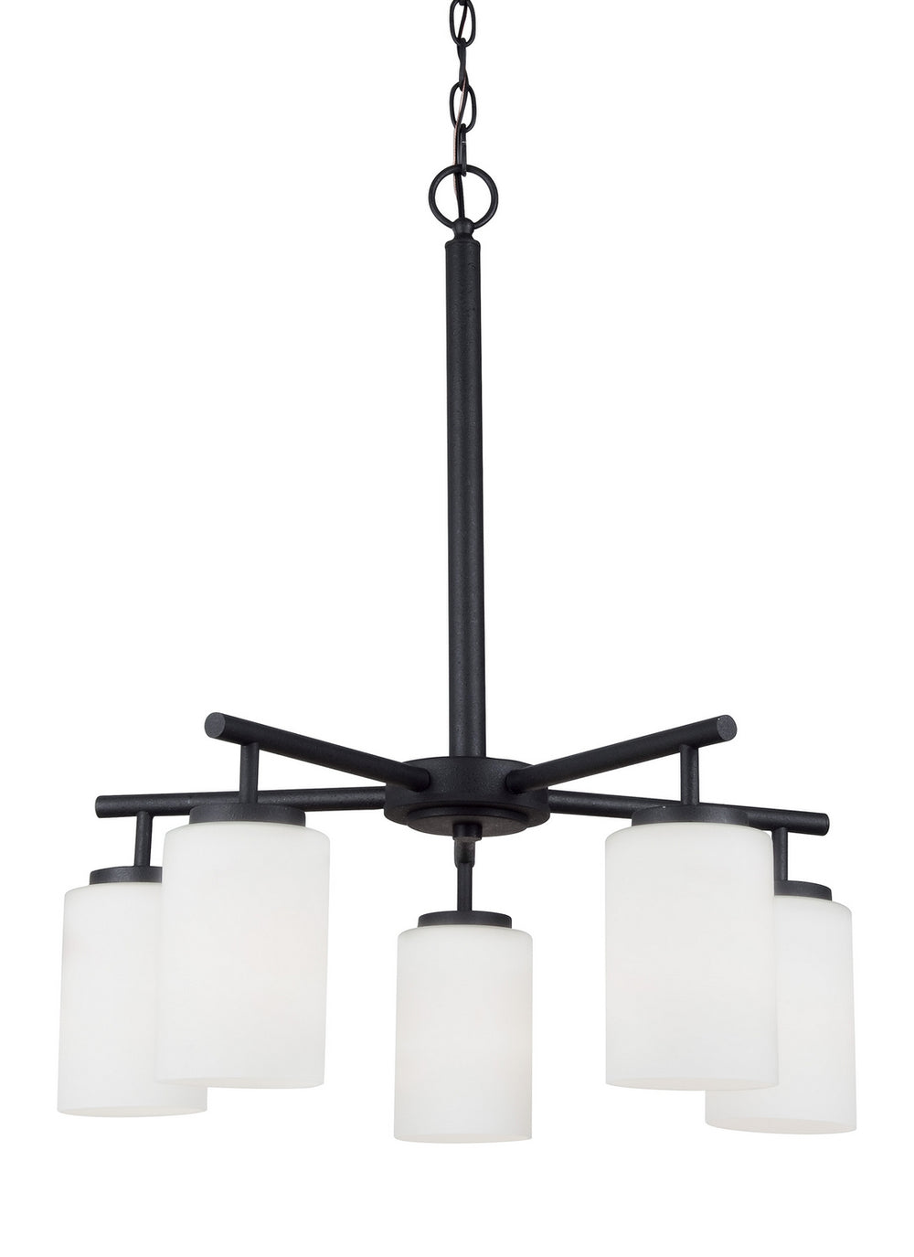 Generation Lighting Canada - 31161EN3-112 - Five Light Chandelier - Oslo - Midnight Black