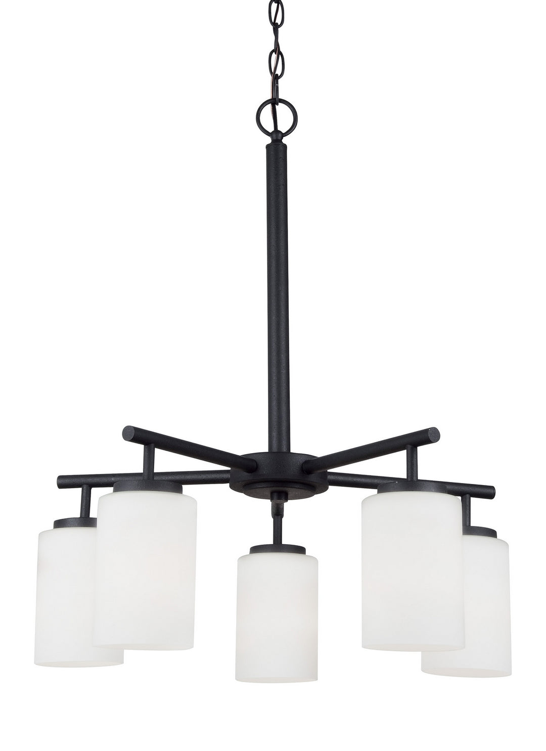Generation Lighting Canada - 31161EN3-112 - Five Light Chandelier - Oslo - Midnight Black