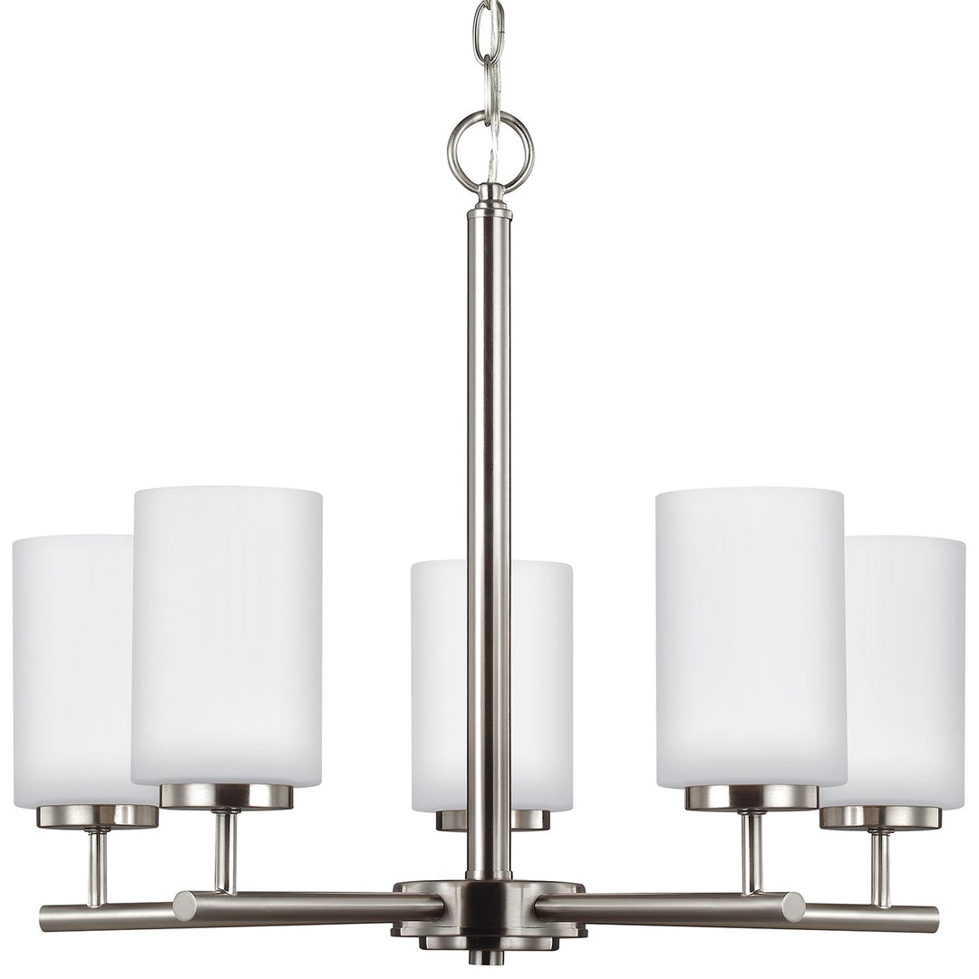Generation Lighting Canada - 31161EN3-962 - Five Light Chandelier - Oslo - Brushed Nickel