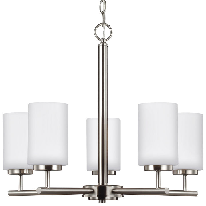 Generation Lighting Canada - 31161EN3-962 - Five Light Chandelier - Oslo - Brushed Nickel