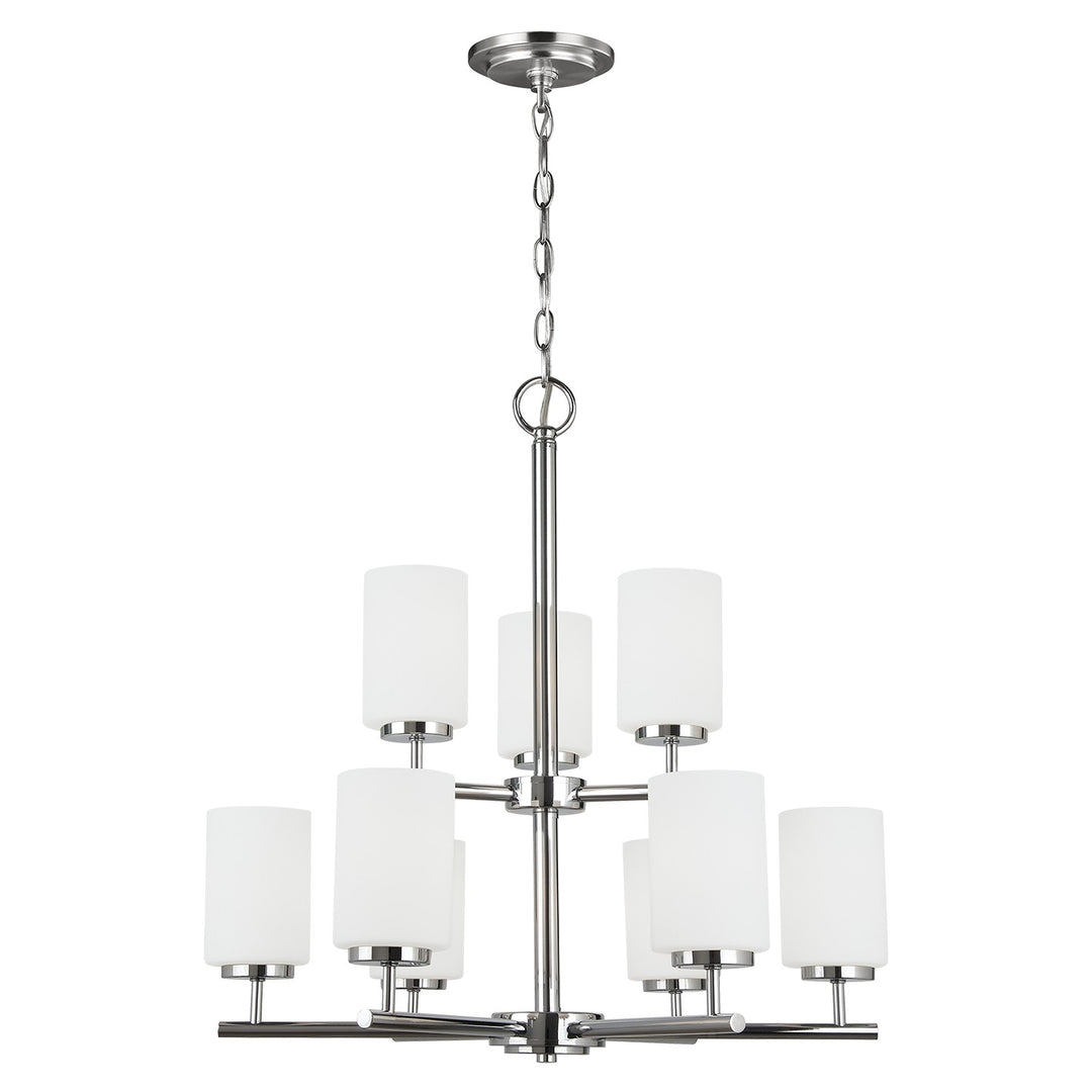 Generation Lighting Canada - 31162EN3-05 - Nine Light Chandelier - Oslo - Chrome