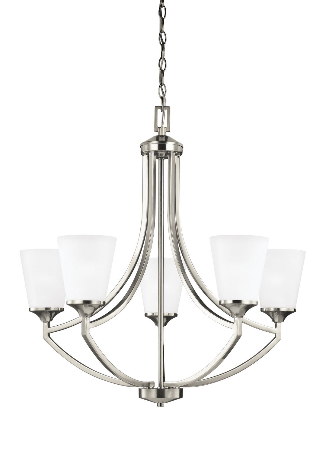 Generation Lighting Canada - 3124505EN3-962 - Five Light Chandelier - Hanford - Brushed Nickel